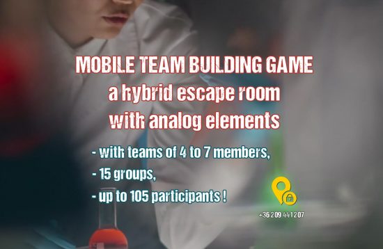 MOBILE TEAM BUILDING GAME in English a hybrid escape room with analog elements